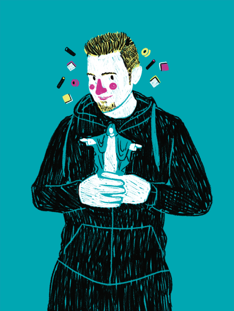 A cute portrait of Franco Canneto