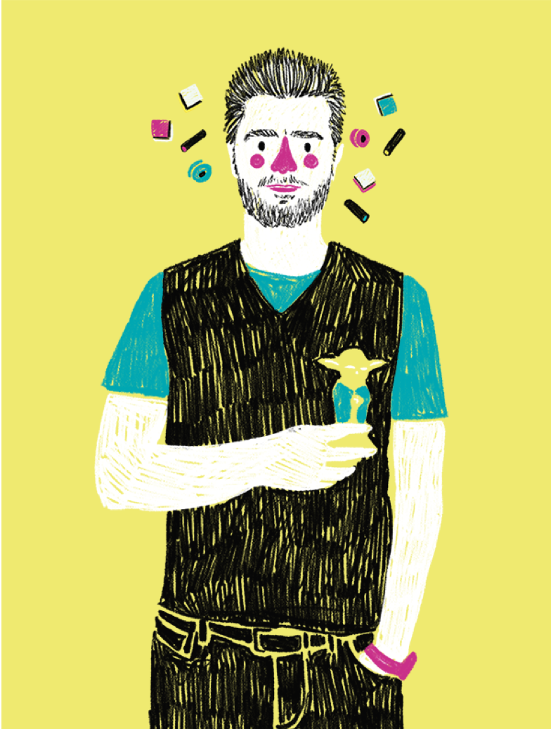 A cute portrait of Giorgio Terzi