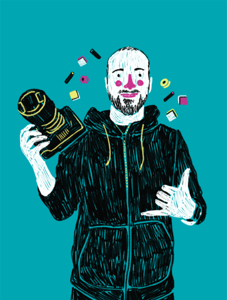 A cute portrait of Giuliano Panaccio