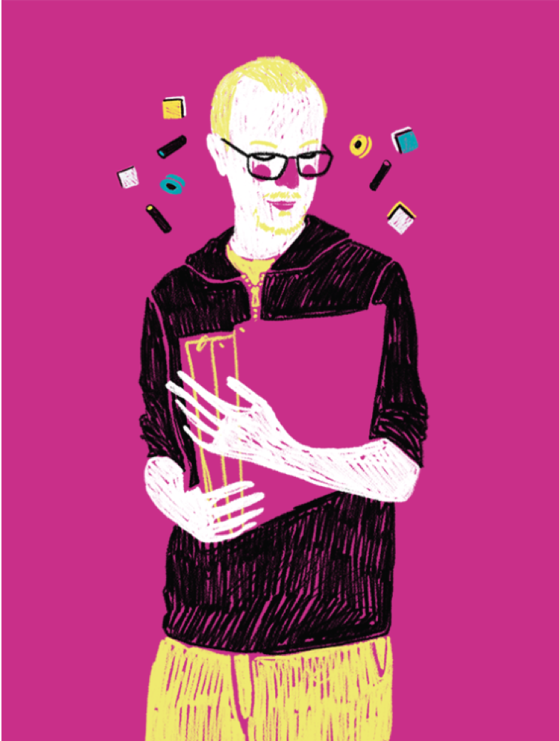 A cute portrait of Morris Lugato